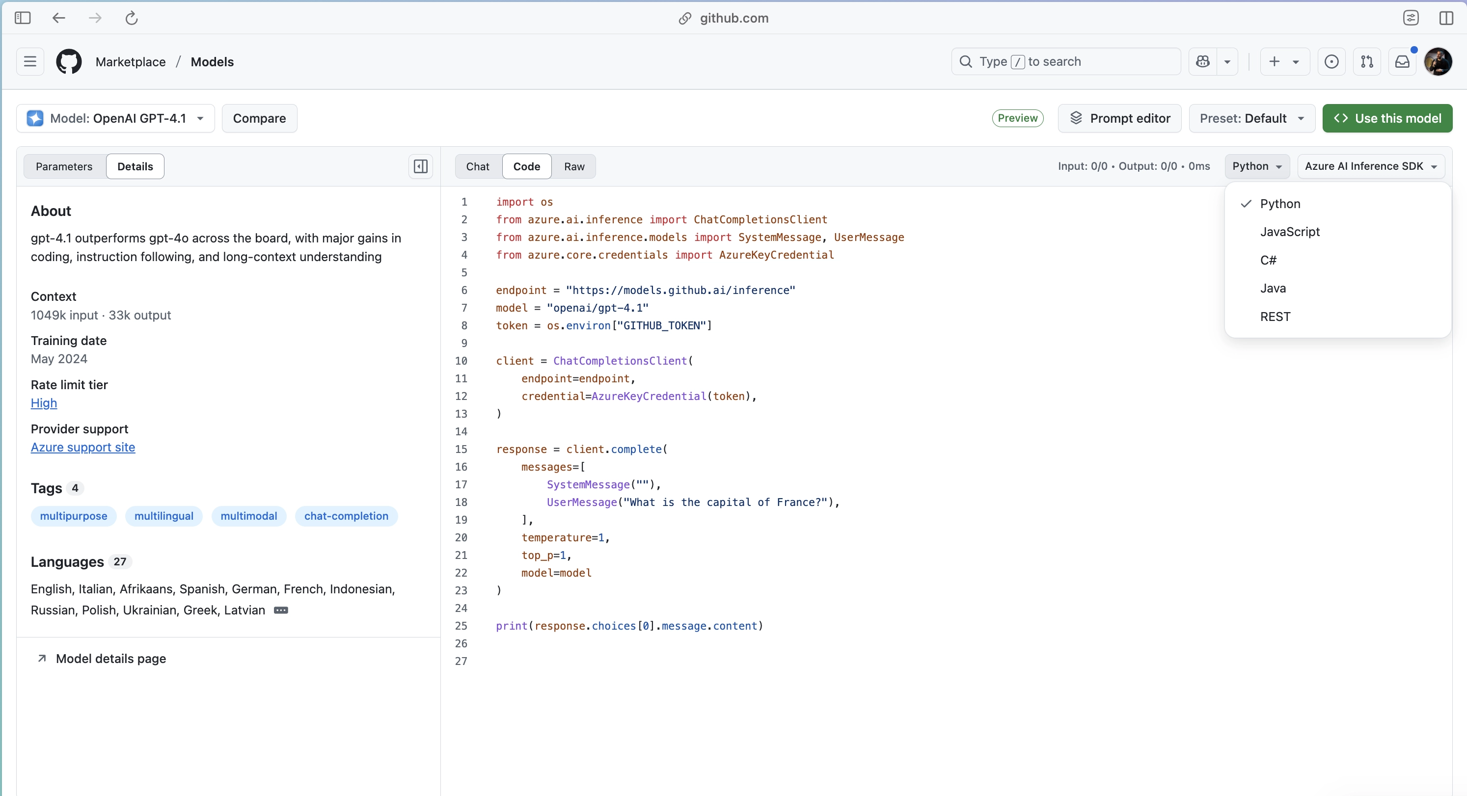 Code View